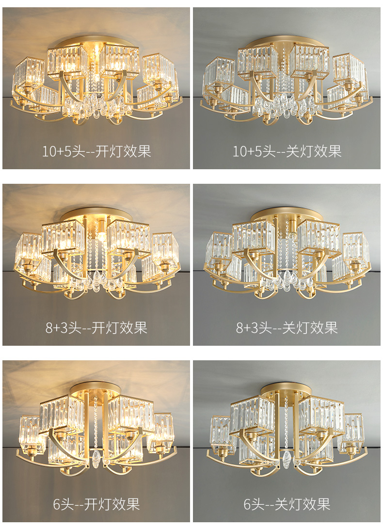 modern chandelier crystal light ceiling lamp crystal chandelier light  8