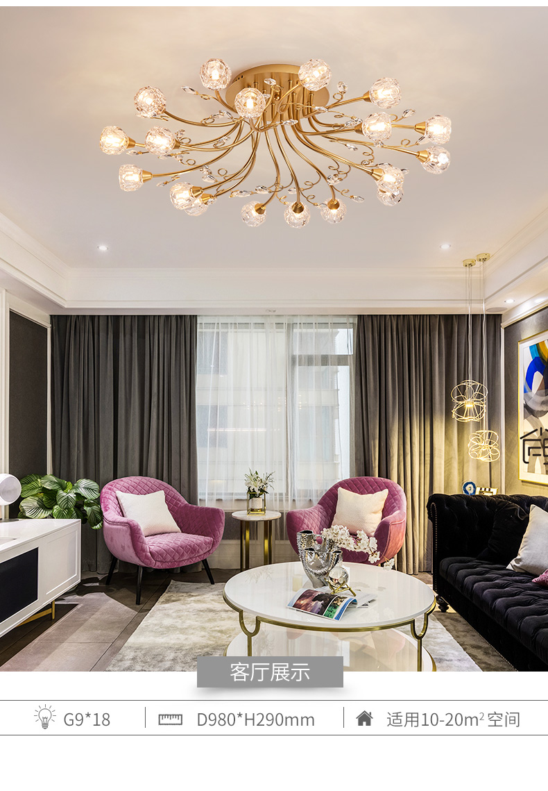 modern chandelier crystal light chandelier lighting fancy room light Wholesale droplight  8