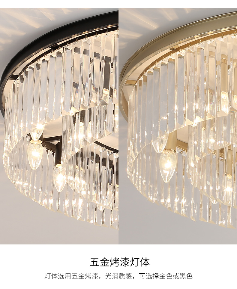 Crystal ceiling lamp crystal chandelier lighting chandelier lamp led rope light modern lamp