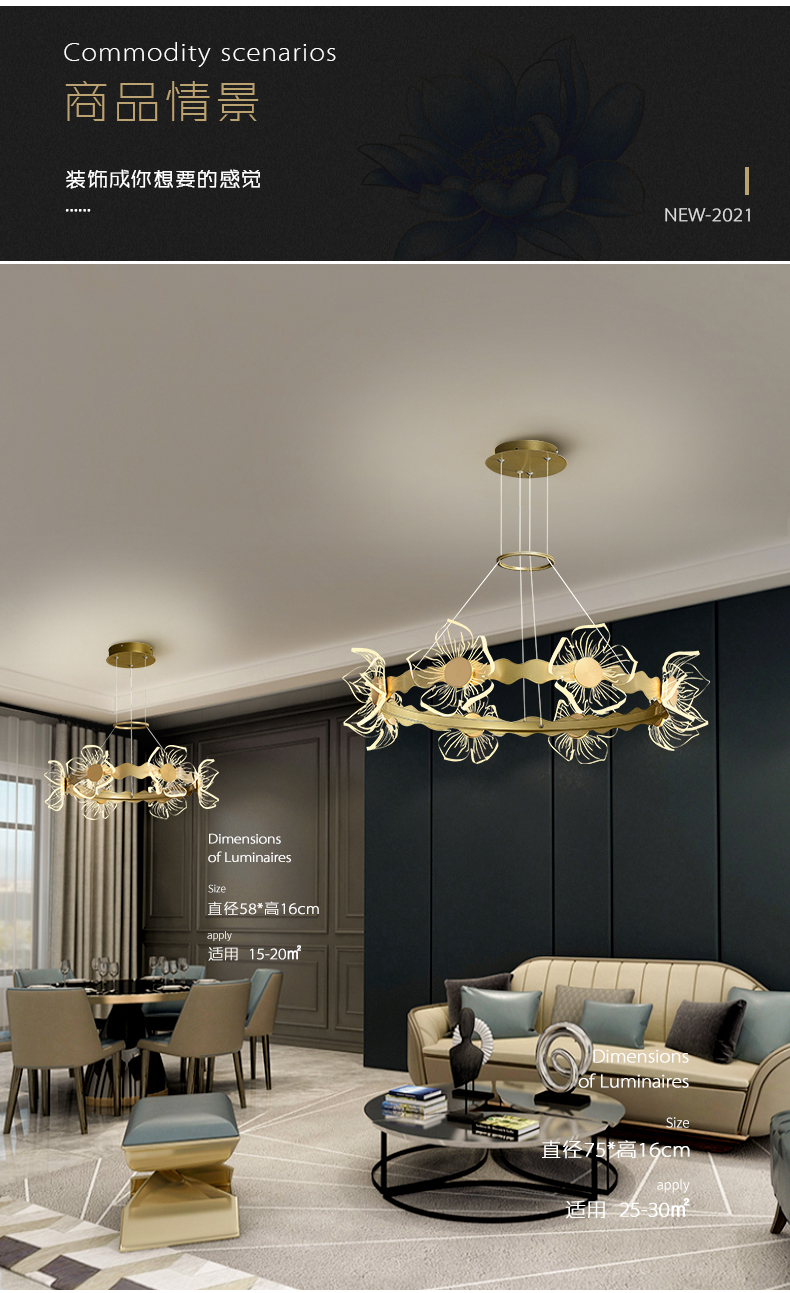 chandelier lighting modern lighting pendant light  led decoration light  8